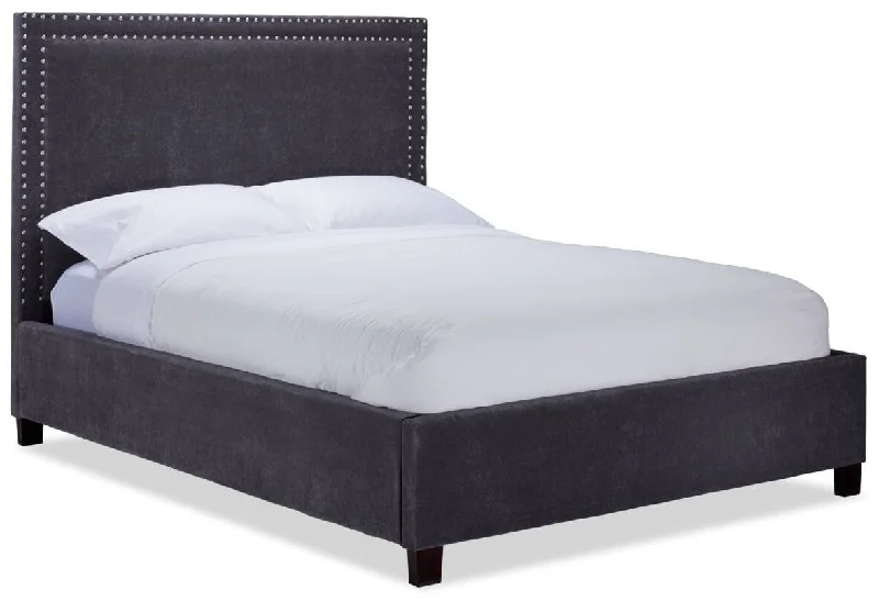 Chloe 3-Piece Queen Bed - Charcoal