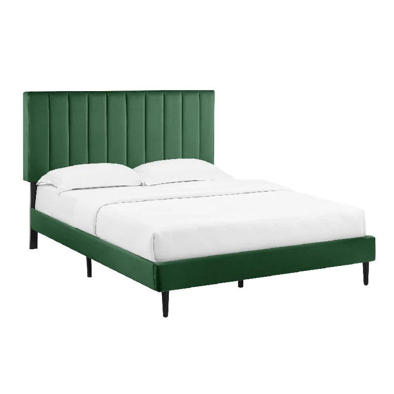 Kalina 3-Piece Queen Bed - Forest Green