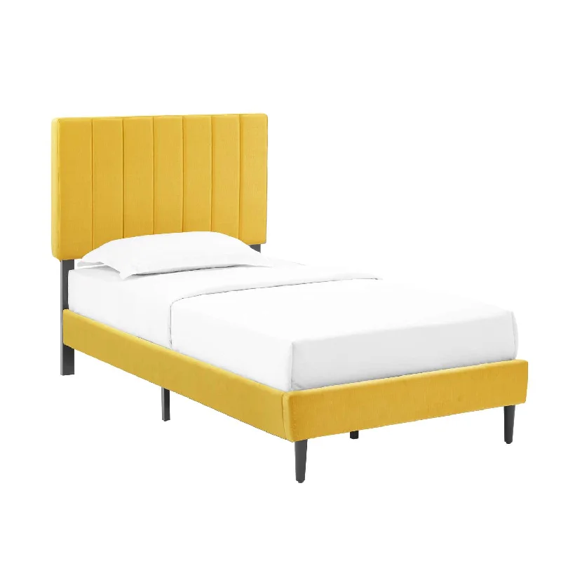 Kalina 3-Piece Twin Bed - Mustard