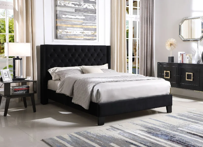 Olsen 3-Piece King Platform Bed - Black