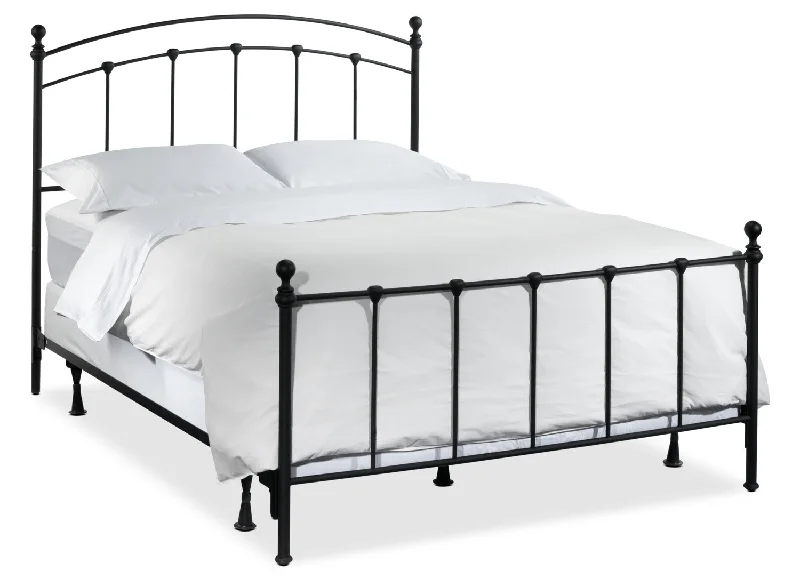 Sanford 3-Piece Full Bed - Matte Black