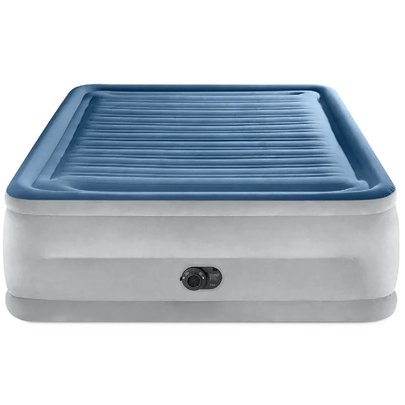 22" Dura-Beam Deluxe Comfort-Plush Queen Air Mattress, Blue