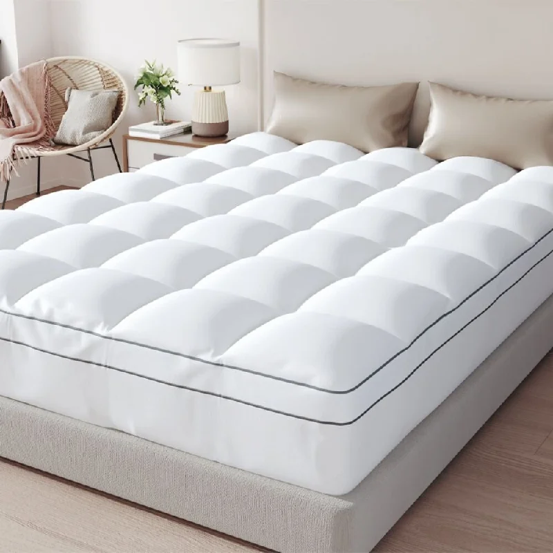 4 Inch White Memory Foam Mattress with Plush Pillow Top