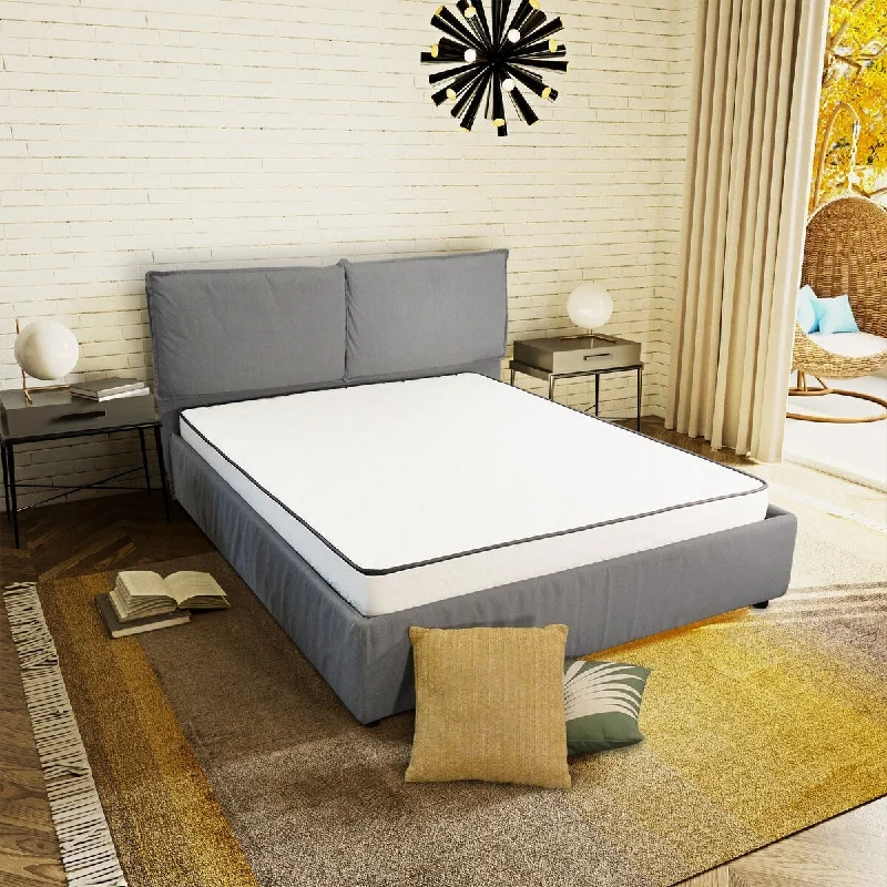 6 in. Tight Top Pocket Spring Mattress in a Box, Soft Foam Mattress