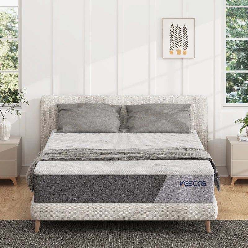 Kescas 8-inch Medium Gel Memory Foam Mattress,Compatiable with Adjustable Bed Frame