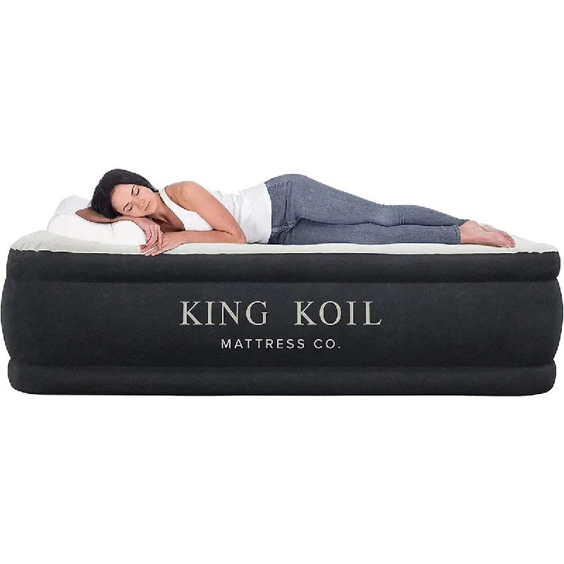 King Koil Luxury Twin Size Air Mattress with Pump - Twin Size