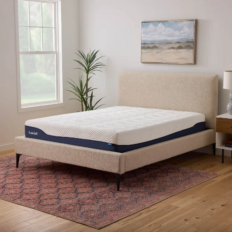 LUCID Comfort Collection 10-in. Gel and Aloe Vera Hybrid Mattress