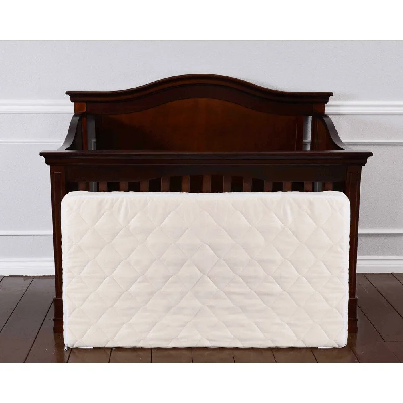 Natural Crib Mattress in White - Cream