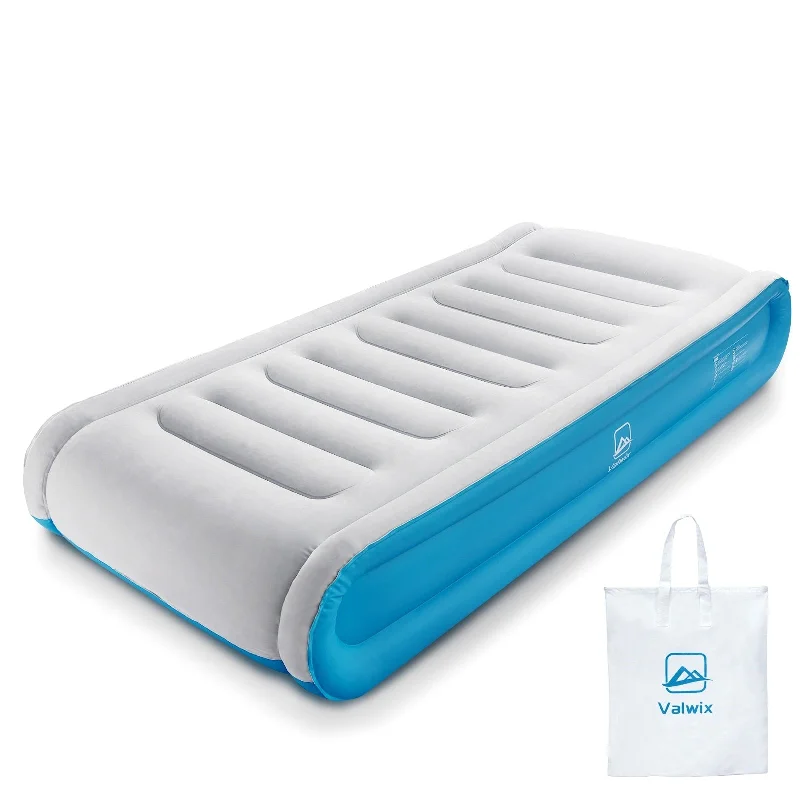 Twin Air Mattress with Built-in Pump & Pillow, 17'' Height Supportive Tech, Inflatable Mattress for Home Travel, 660 lb Capacity