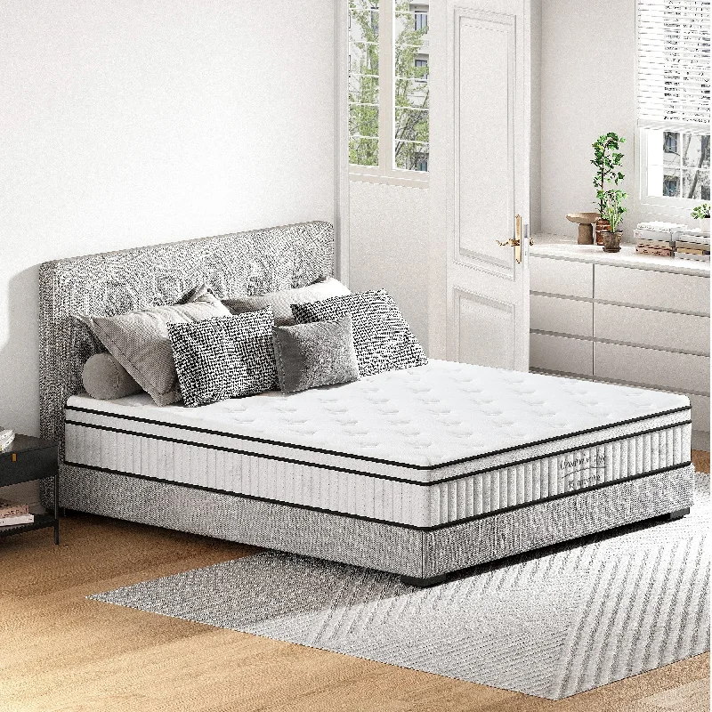 12 Inch Hybrid Mattress, Medium Firm Mattress