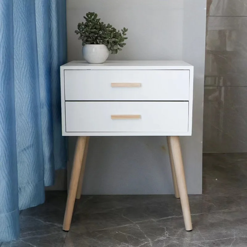 2-drawers Storage Cabinet Nightstand