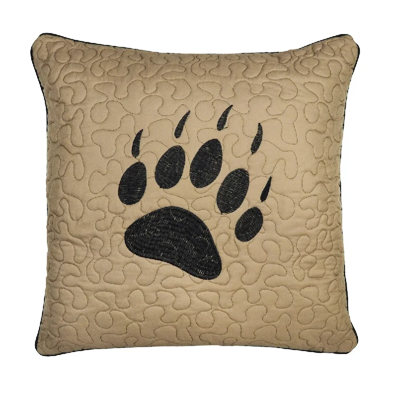 Donna Sharp Bear Walk Plaid UCC Paw Decorative Pillow