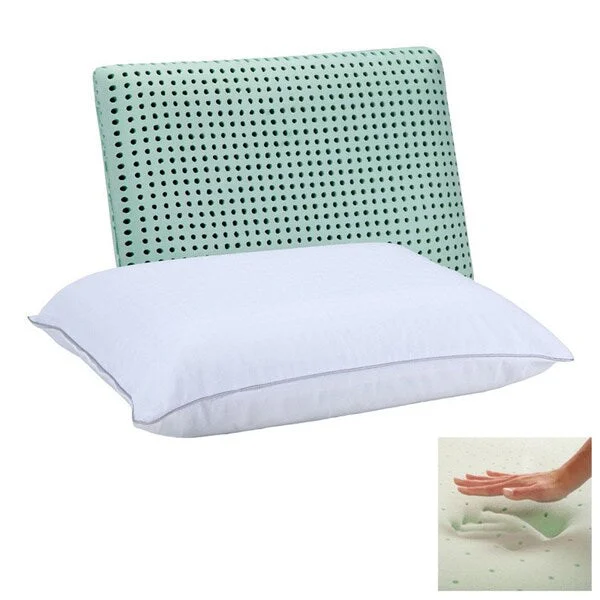 Dream Form Green Tea Ventilated Jumbo-size Memory Foam Pillow