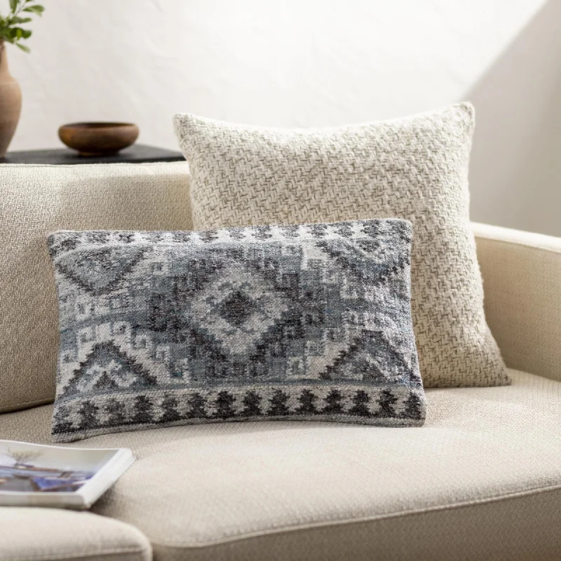 Emalee Rustic Diamond Accent Pillow