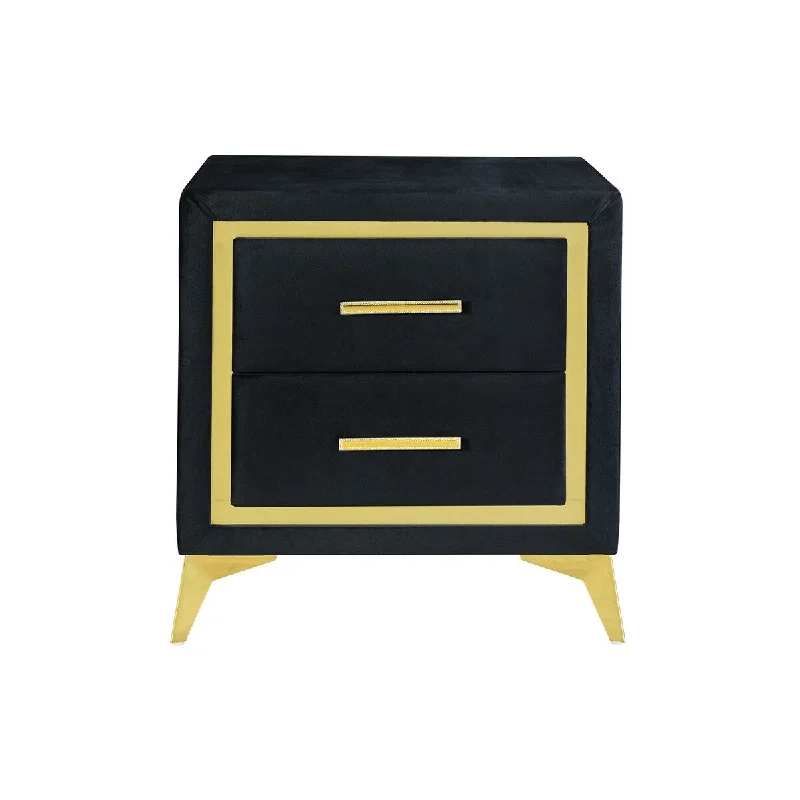 Global Furniture USA Kingdom Black Nightstand