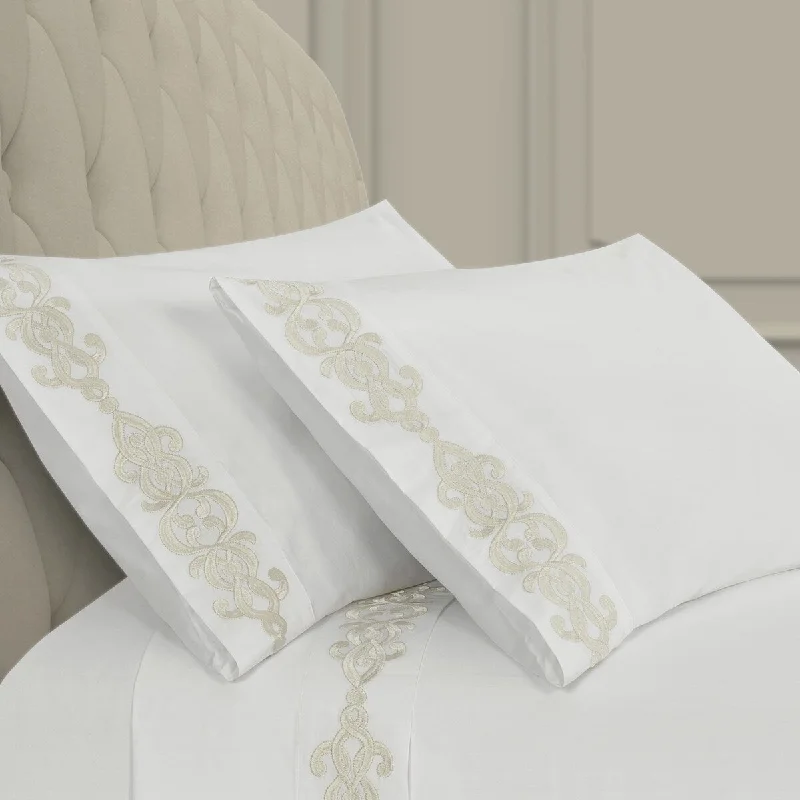 J. Queen New York Imperial Embroidered Pillow Case Pair