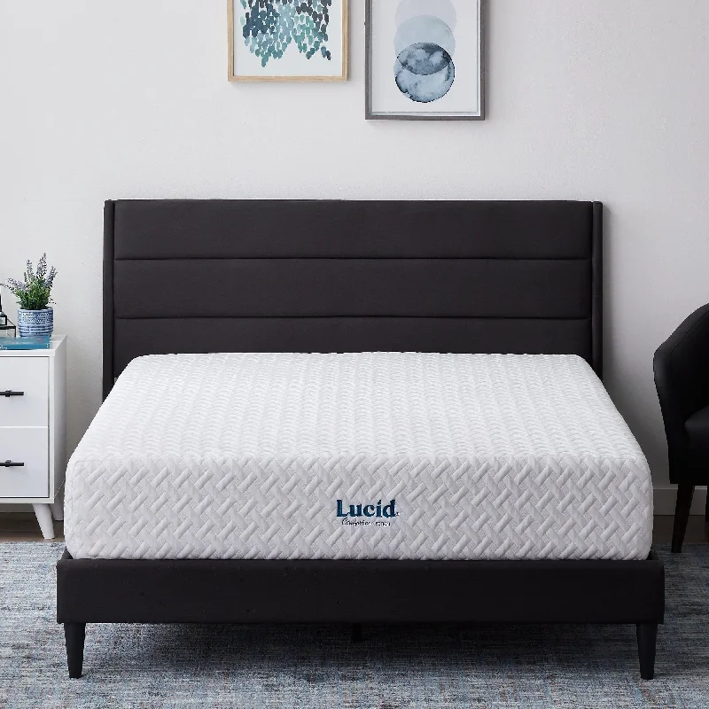 LUCID Comfort Collection 12-inch Plush Gel Memory Foam Mattress