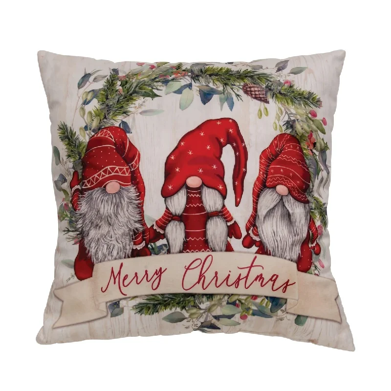 Merry Christmas Gnomes Pillow