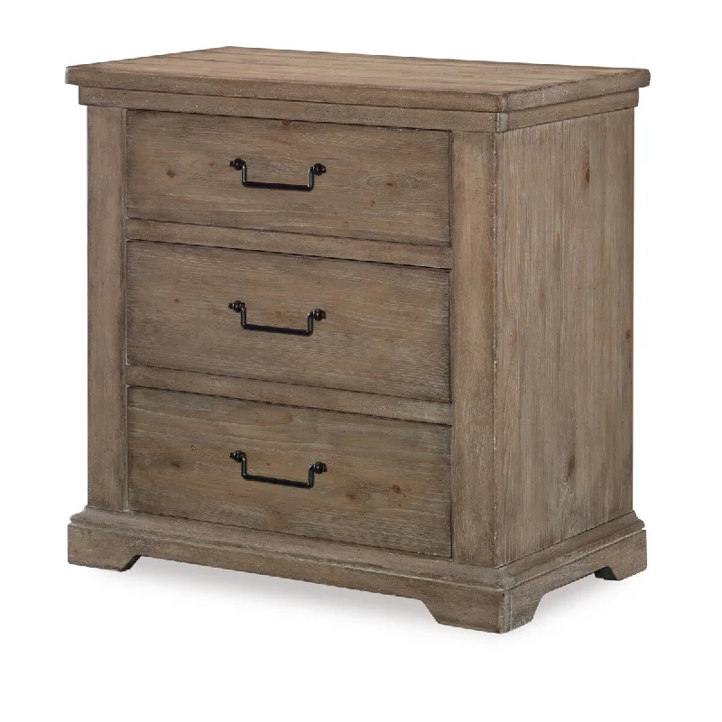 Monteverdi Sun-Bleached Cypress 3 Drawer Night Stand