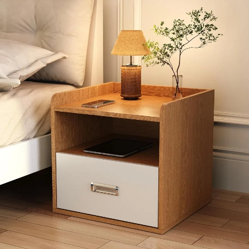 Nightstand, Modern Farmhouse Design 15.7"D x 17"W x 16.5"H