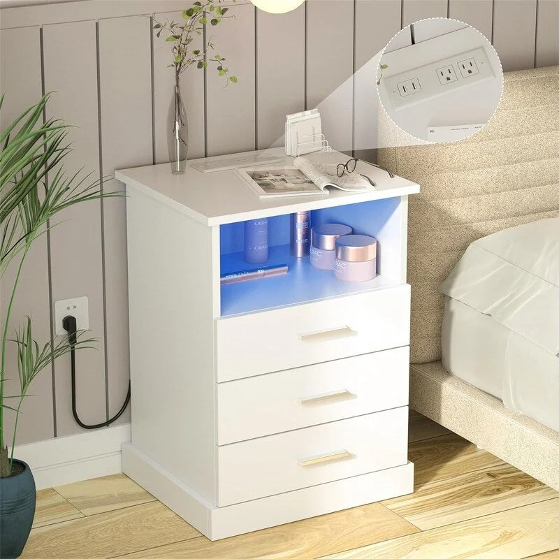 Nightstand with Charging Station