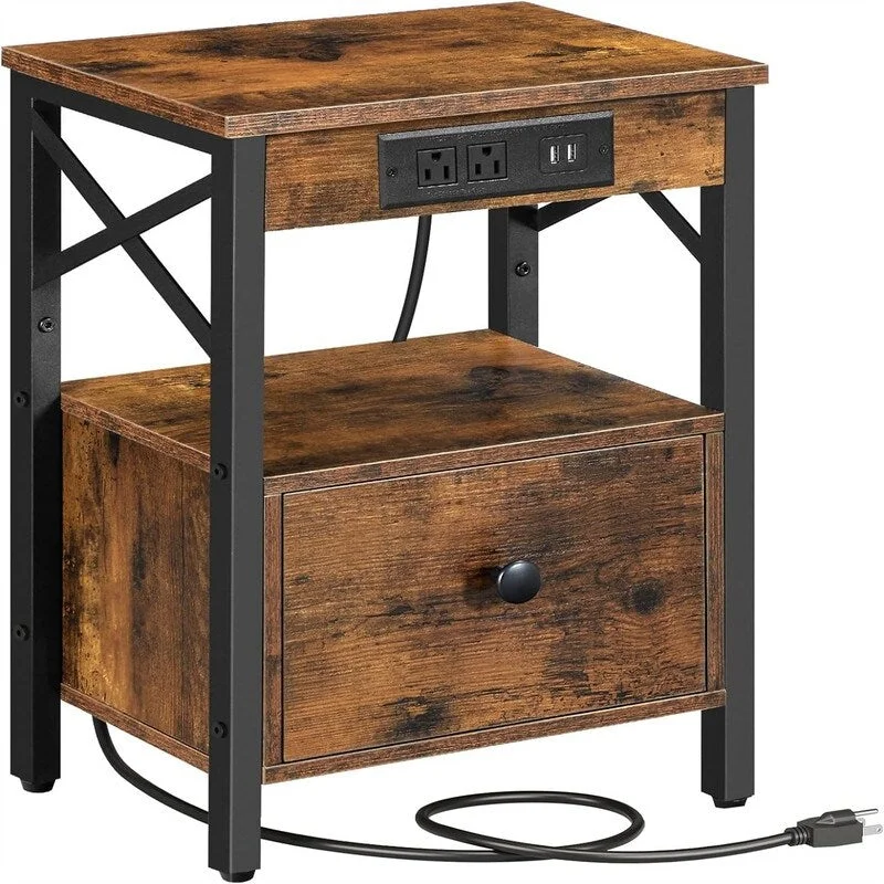 Nightstand with Charging Station