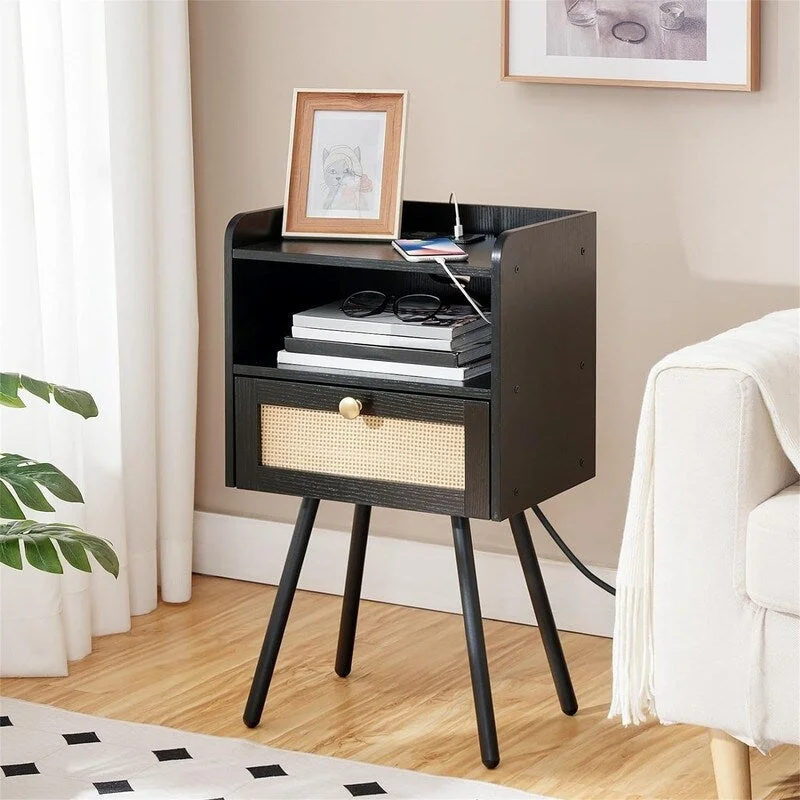 Nightstand with Charging Station