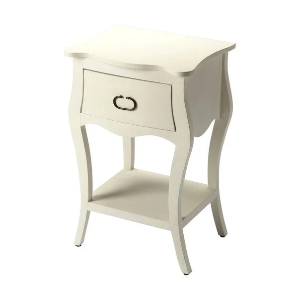 Offex Rochelle Off White Cottage Finish Nightstand