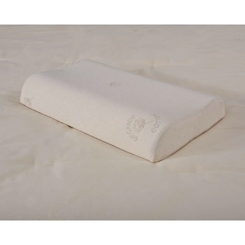 Organic Cotton Hypoallergenic Contouring Latex Foam Pillow