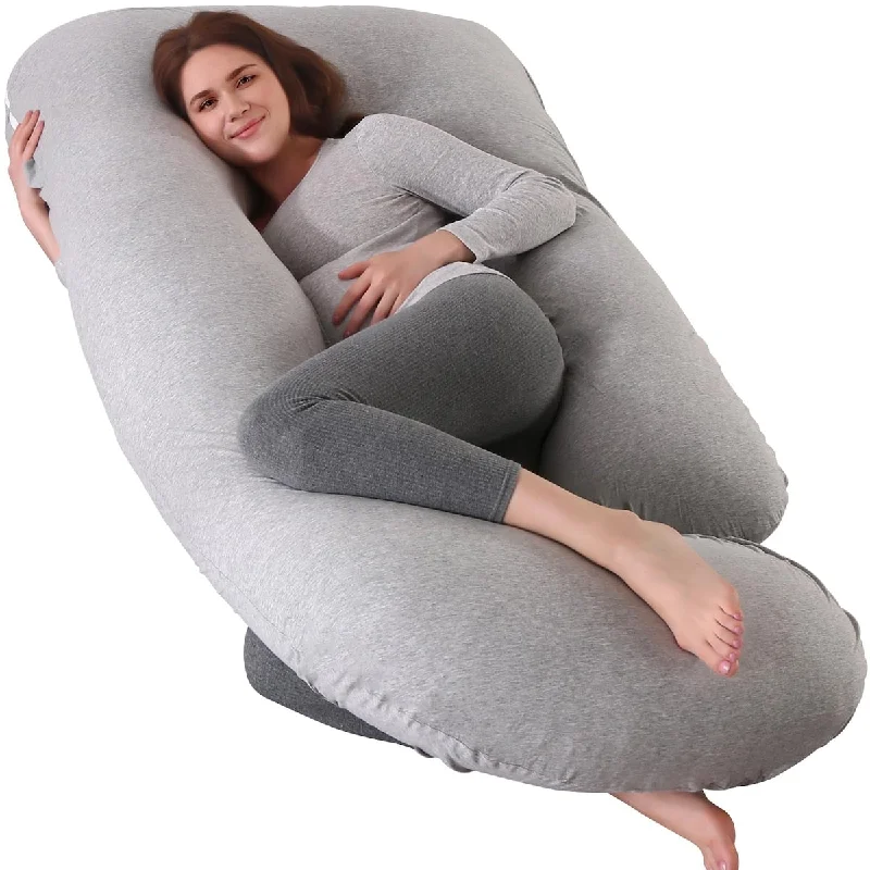 Pregnancy Pillows for Sleeping U-Shape Full Body Pillow and Maternity Support - for Back, HIPS, Legs, Belly