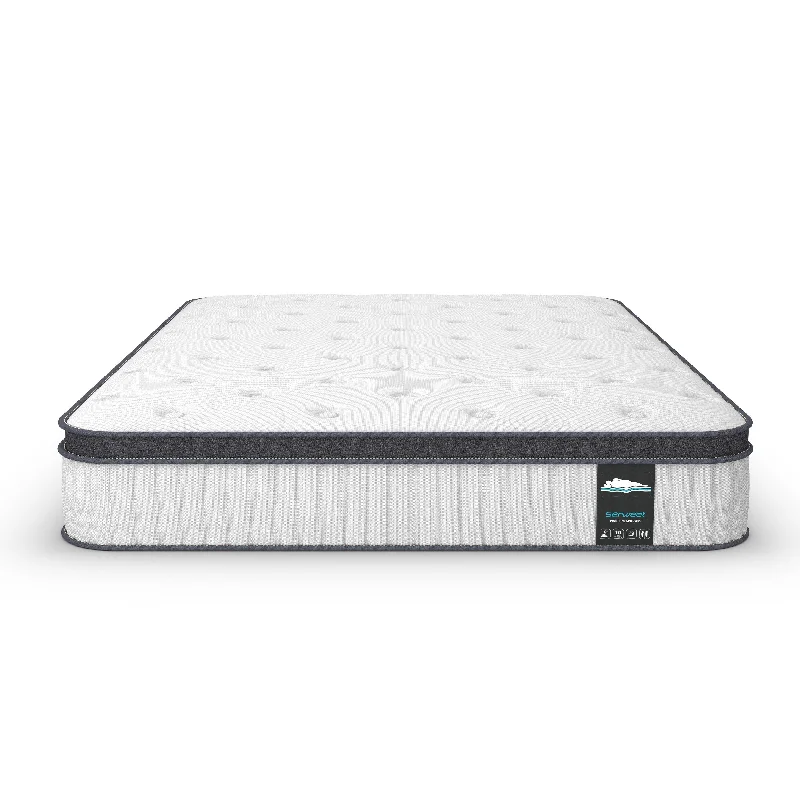 Serweet 12 Inch Full / Queen Memory Foam and Pocketed Spring and Edge Support Hybrid Mattress