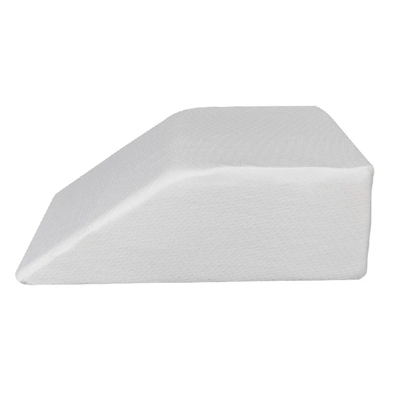 Sleep Restoration Memory Foam Trapezoid Leg Support Pillow - White