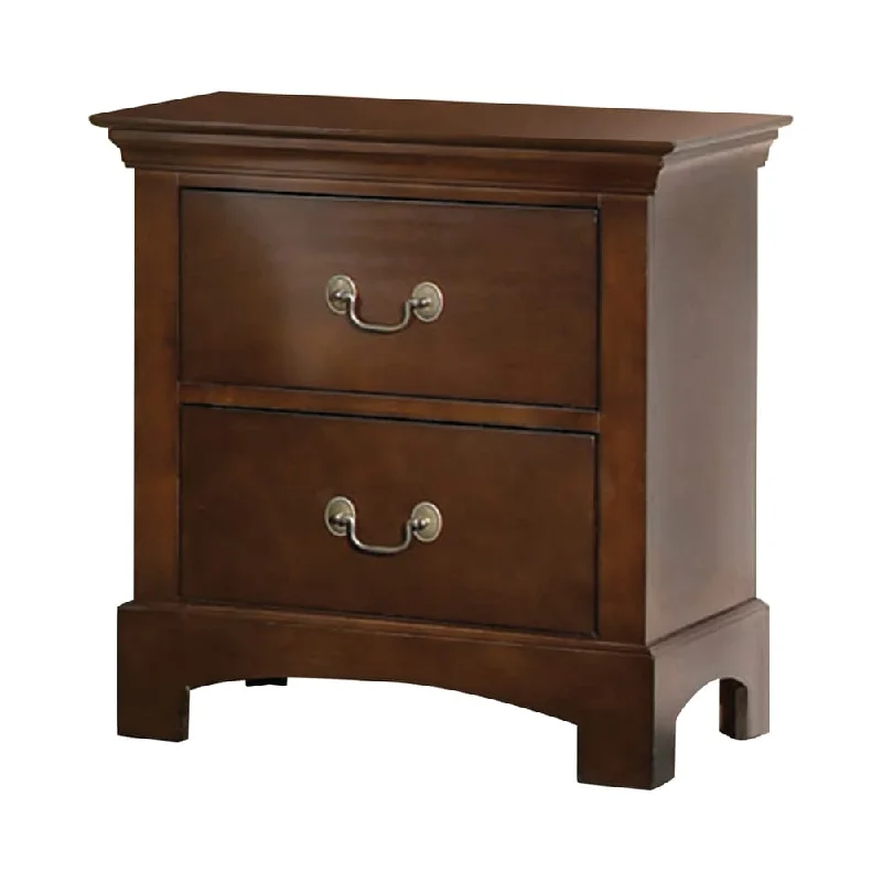 Tatiana Warm Brown 2-drawer Nightstand