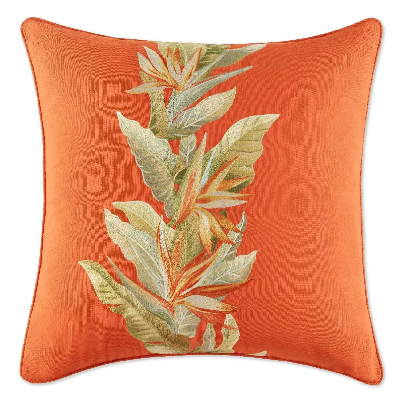 Tommy Bahama Birds of Paradise Spice Cotton Throw Pillow