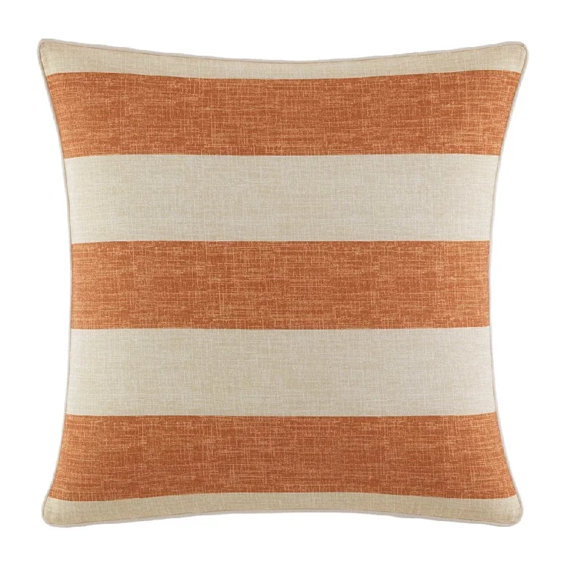 Tommy Bahama Palmiers Orange Cotton Canvas Throw Pillow