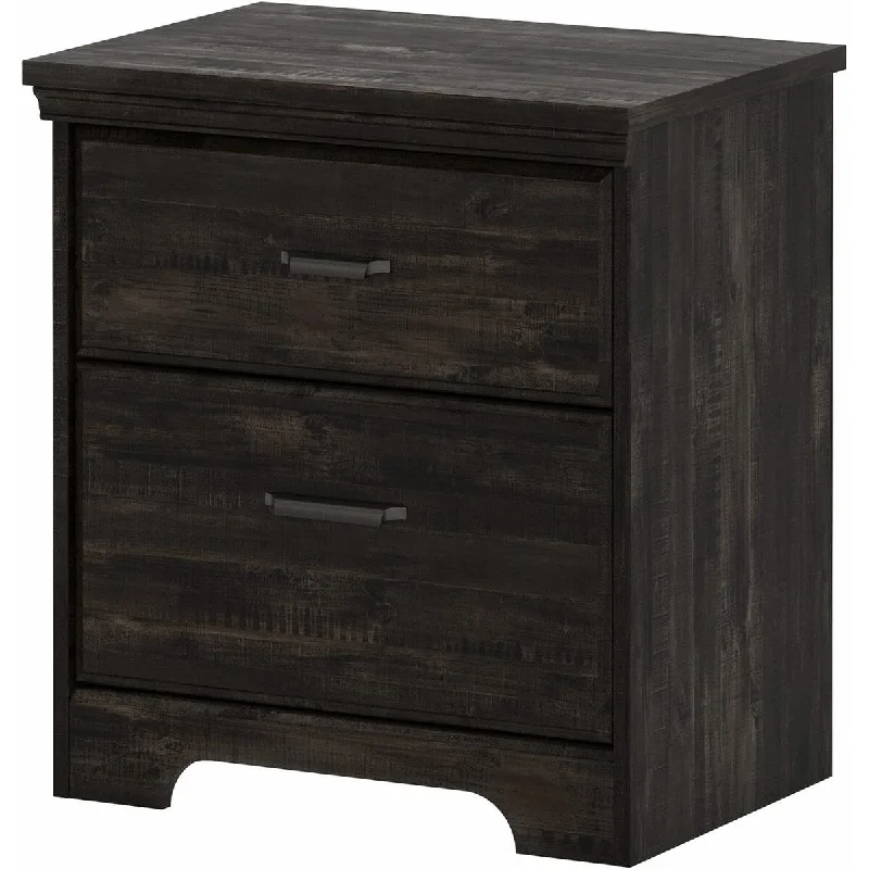 Versa 2-Drawer Nightstand 17.62"D x 23"W x 25.12"H