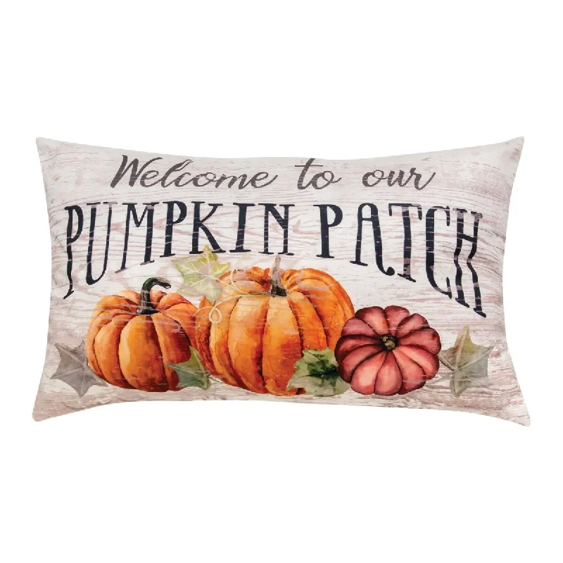 Welcome To Our Pumpkin Patch Pillow