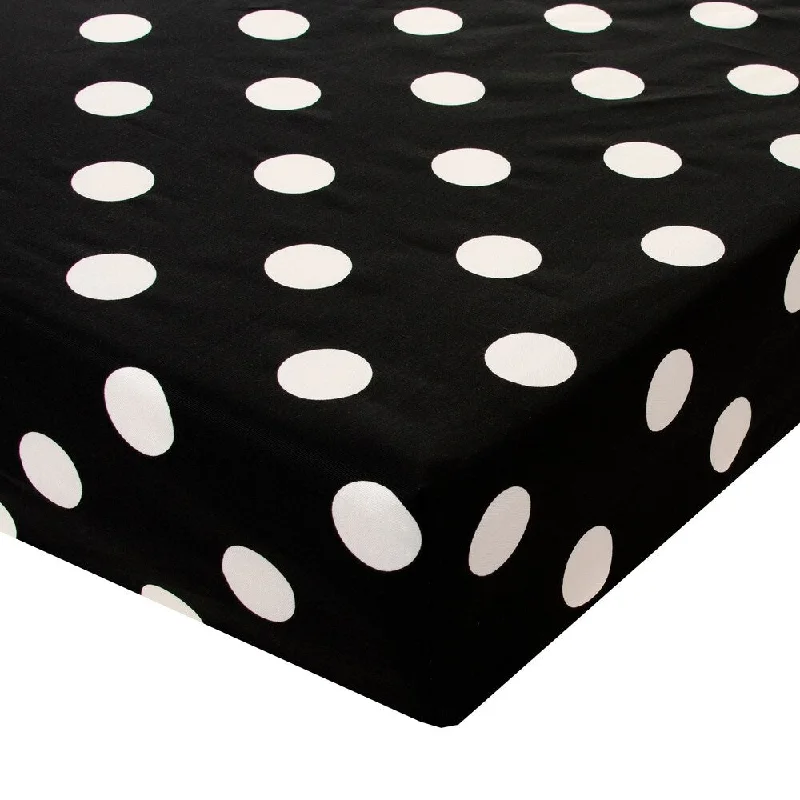 Apollo Fitted Sheet (Black and White Dot) - N/A