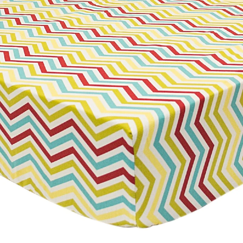 Hopscotch Zig Zag Fitted Sheet