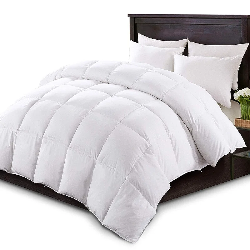 KASENTEX Cotton Down Comforter Duvet Insert, 750 Fill Power, Ultra Soft Comforter Hotel Collection Comforter Fluffy All Season