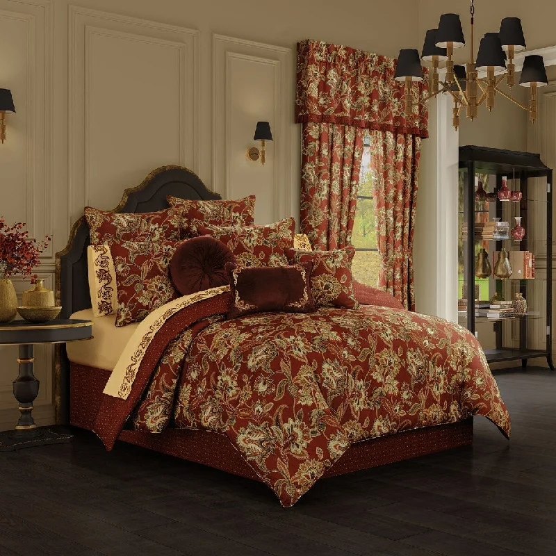 Royal Court Montecito Red Comforter Set