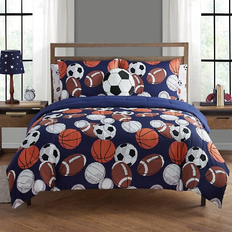 Taylor & Olive Blue Sports Cotton Comforter Set