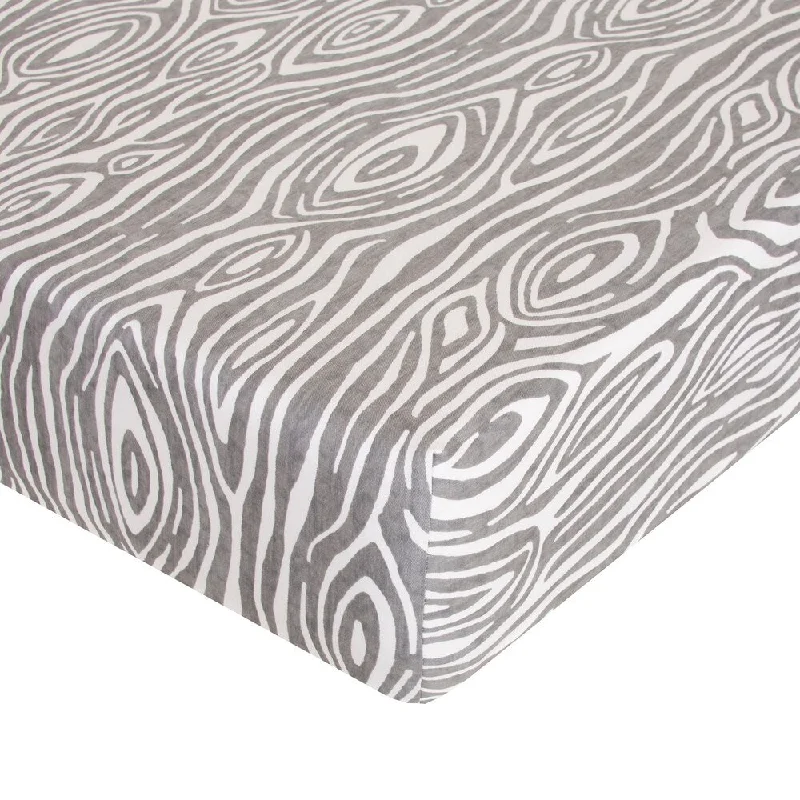 Tree Trunk - Grey Fitted Sheet - N/A