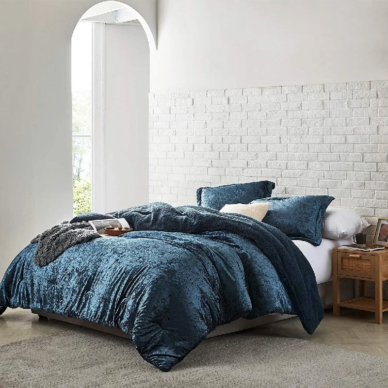 Velvet Crush - Coma Inducer Oversized Comforter Set - Champagne Navy