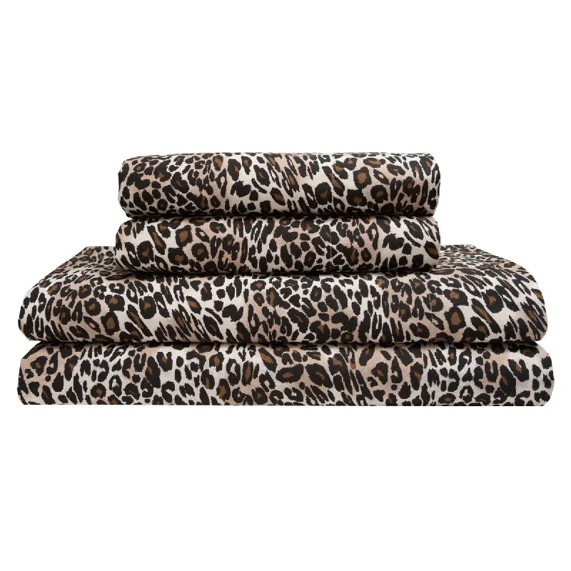 Whimsical Zara Leopard Print Sheet Set