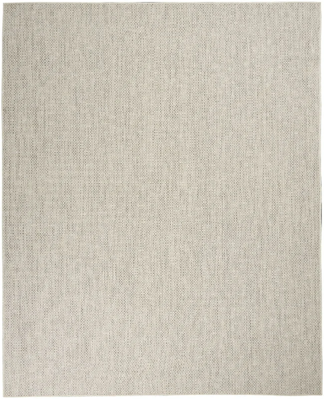 10' X 14' Geometric Power Loom Area Rug - Cream