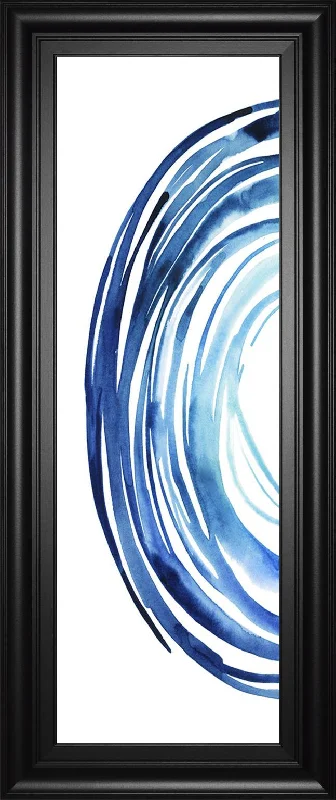 18x42 Blue Vortex I By Grace Popp - Blue