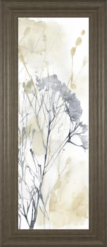 18x42 Wildflower Line Contour II By Jennifer Goldberger - Beige