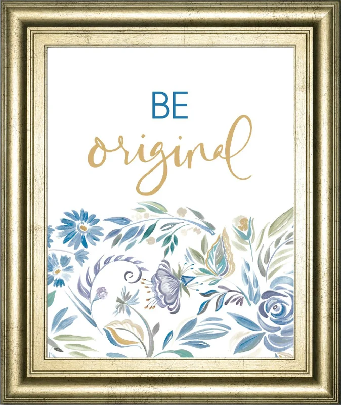 22x26 Be Original Floral By AniDel Sol - Light Blue