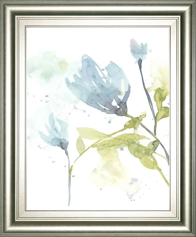 22x26 Cerulean Splash I By Jennifer Goldberger - Light Blue